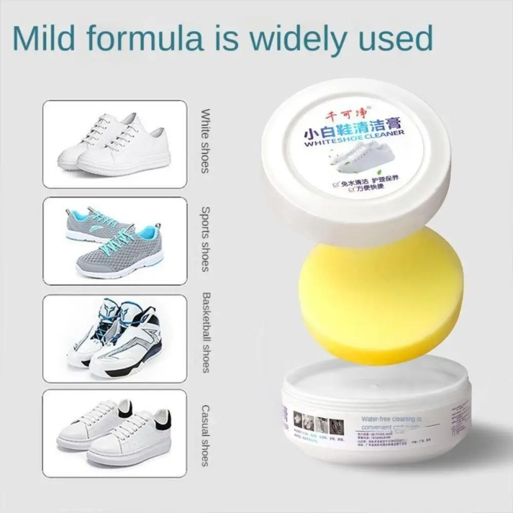 Sneaker Care Whitener - Crema limpiadora de zapatos blancos, eliminador