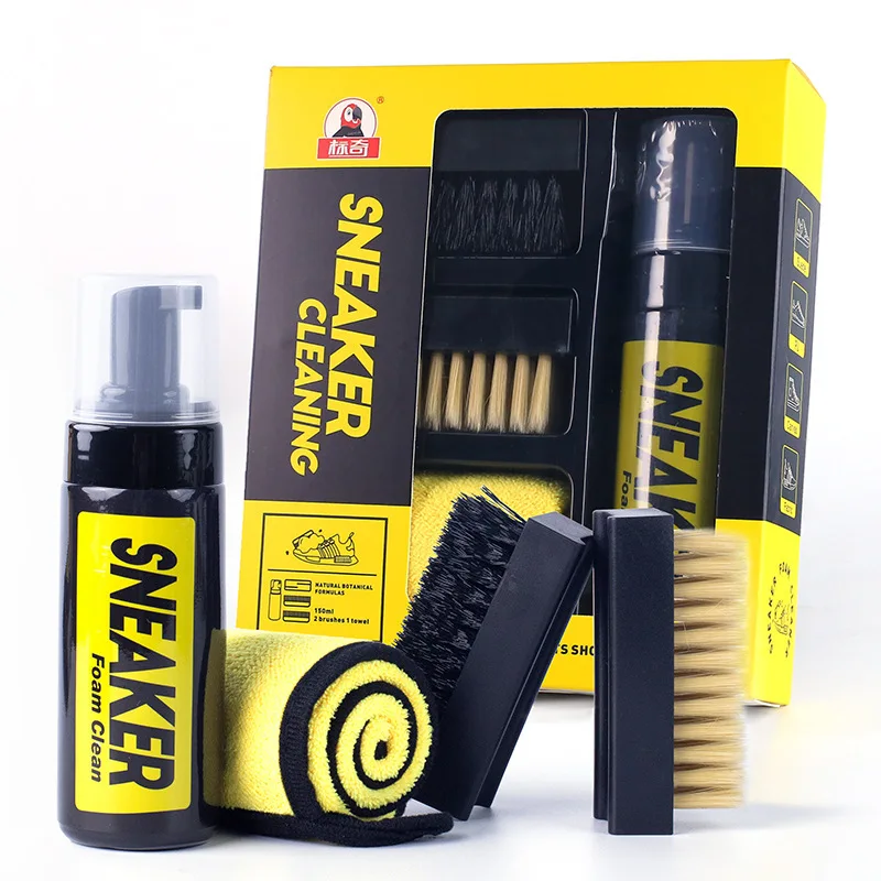 Sneaker Shoe Care Kit - Limpiador de zapatillas de espuma sin