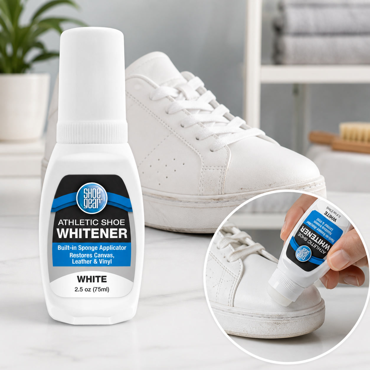 Sneaker Care Whitener - Blanqueador Líquido para Calzado Deportivo 2.5oz,