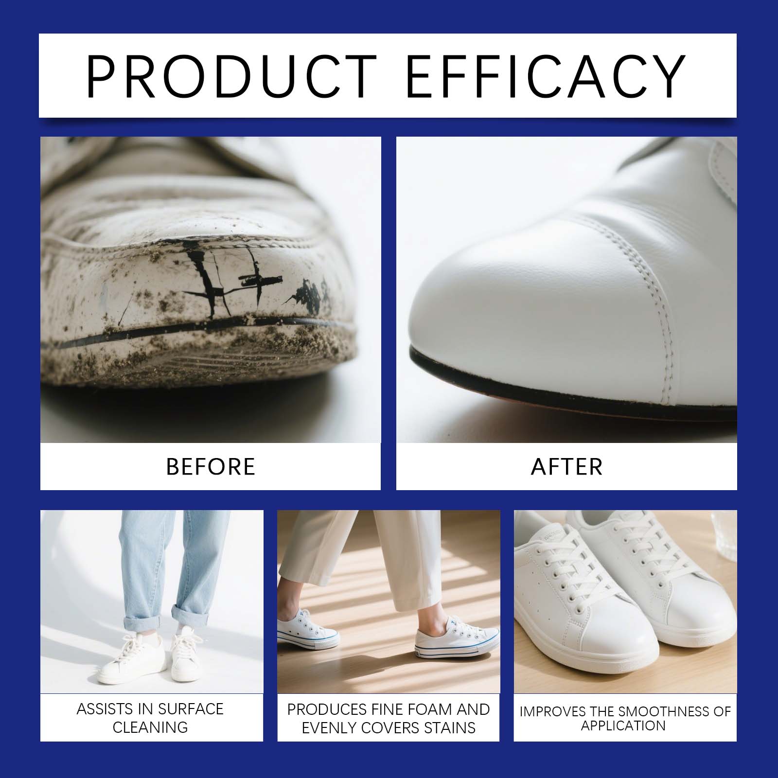 Espuma Limpiadora de Zapatos B - Sneaker Care Whitener reseña y precio